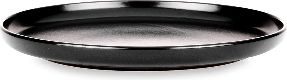 Jedálenská sada tanierov pre 6 osôb VICTO 24 ks čierna