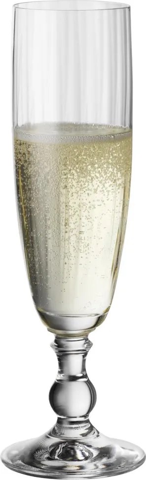 Poháre na sekt Georgia 230 ml, s optikou