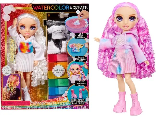 Rainbow High Watercolor And Create Bábika 507581
