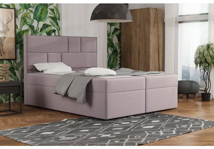 Dizajnová posteľ s úložným priestorom 120x200 MELINDA - ružová 2