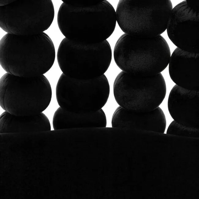 Jedálenská stolička BUBBLE BEAM zamatová čierna 873770