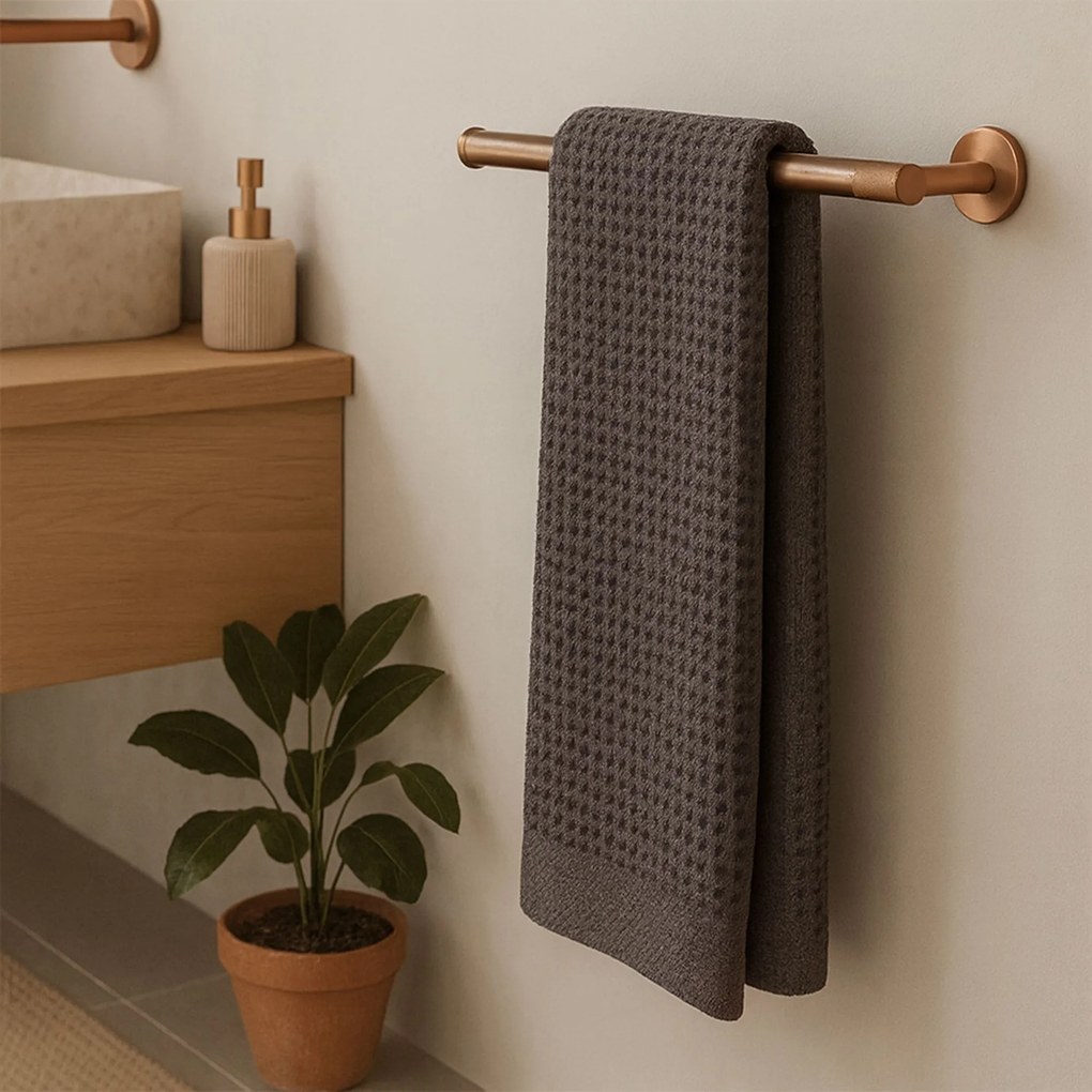 Rea Modern, kúpeľňový vešiak na uterák 26,5cm, 6610a, medená matná, REA-98013