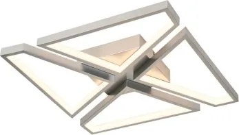 Searchlight 36520SI - LED Stmievateľné stropné svietidlo QUATRO LED/29W/230V 40x40 cm