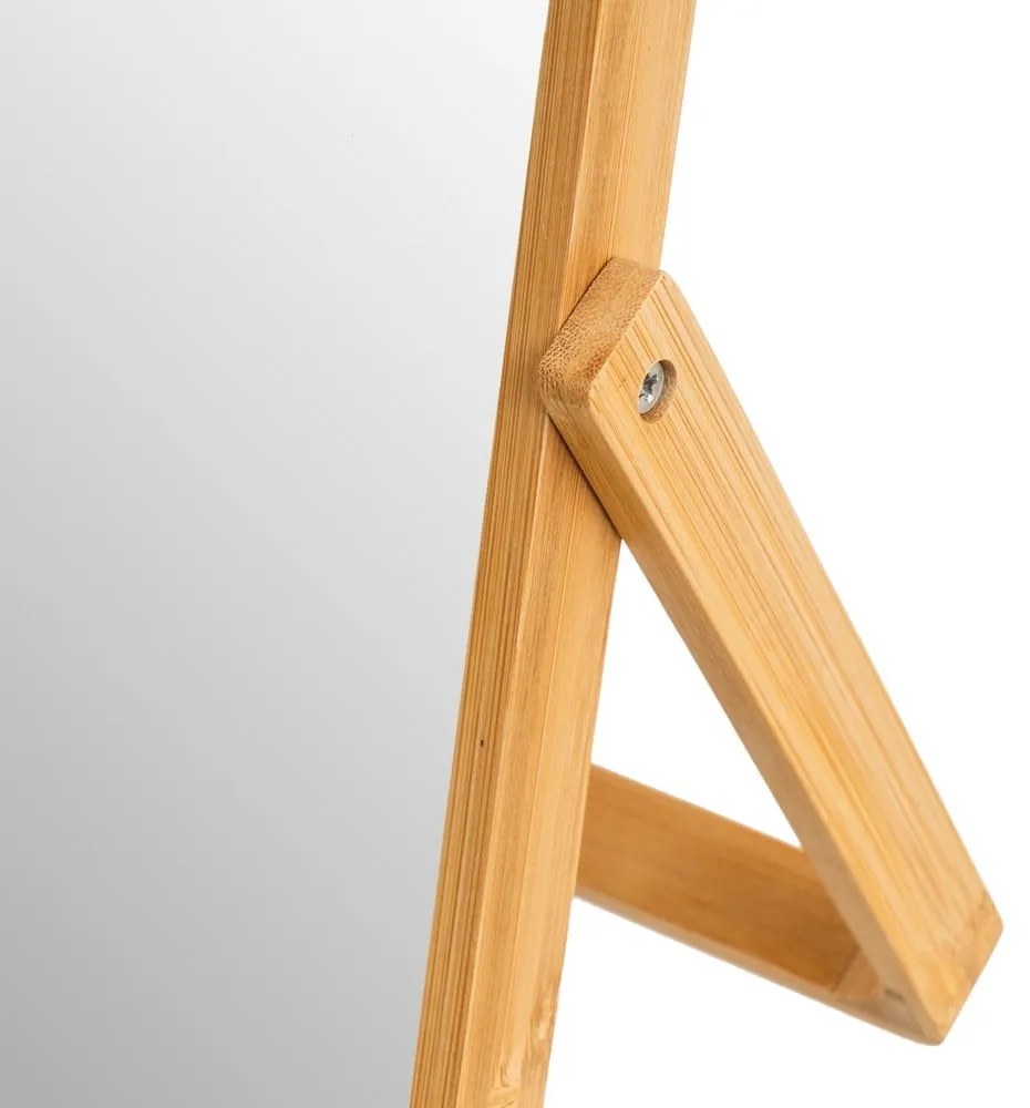 Kozmetické zrkadlo s bambusovým rámom 20x27 cm – Casa Selección