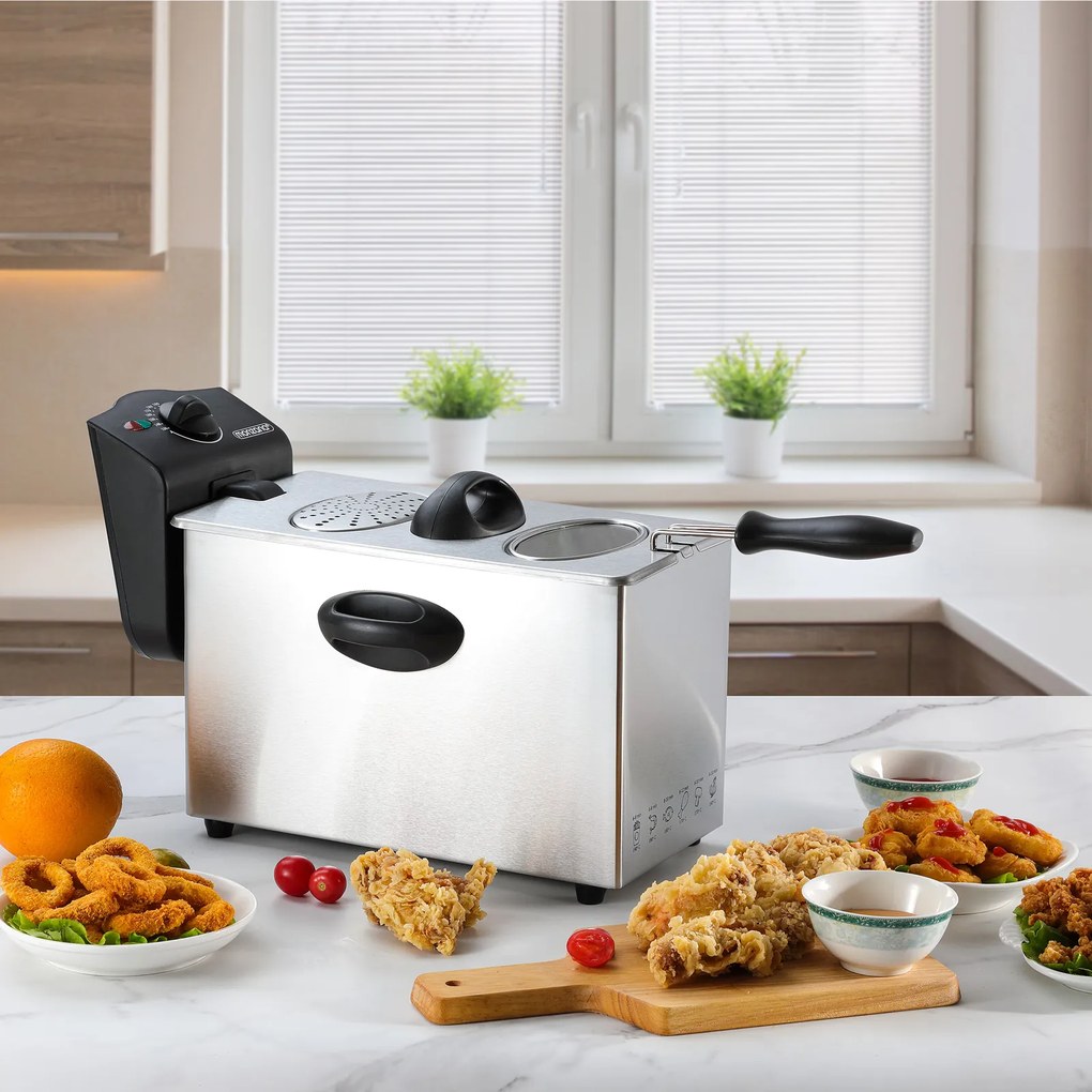 InternetovaZahrada Elektrická fritéza 2 000 W - 3 l