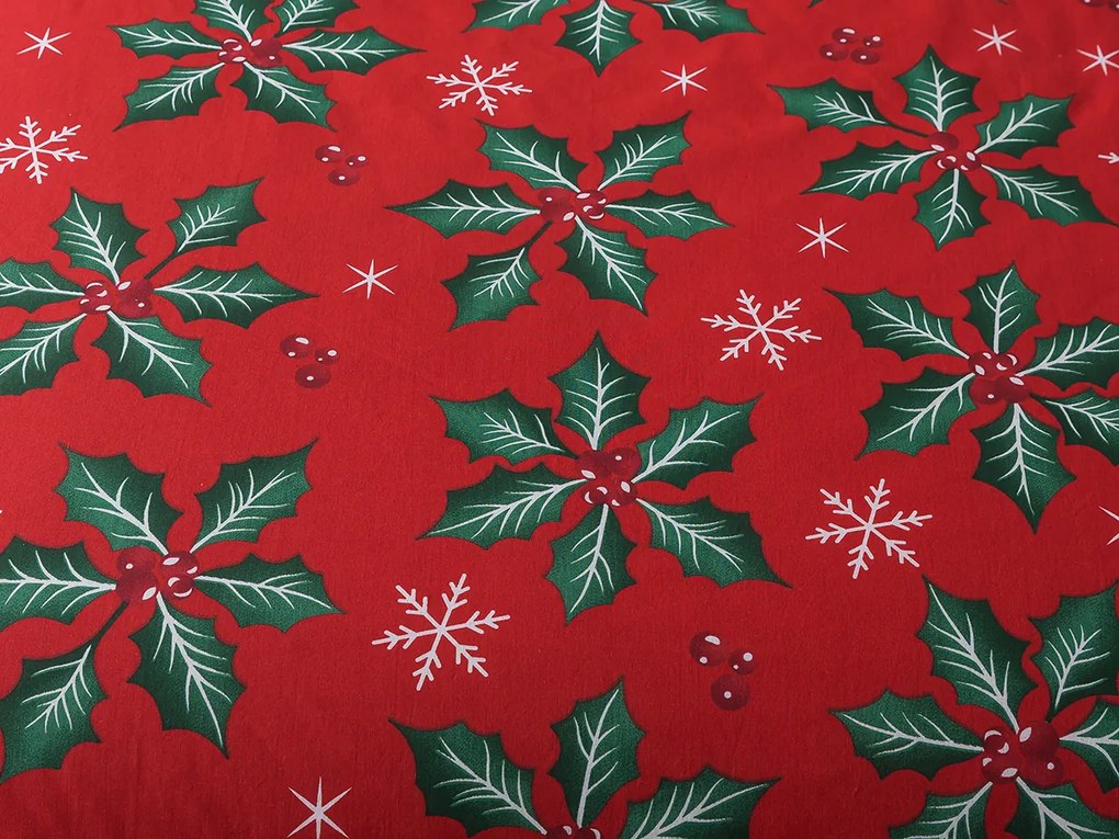 XPOSE® Bavlnené Renforcé obliečky VESELÉ VIANOCE - červené