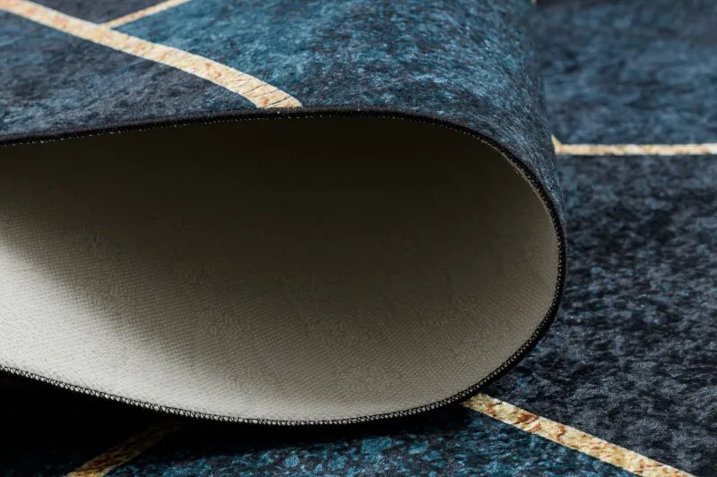 Kusový koberec ANDRE Mosaic 1173, 120x170, modrá, chodba / predsieň, Dywany Łuszczów