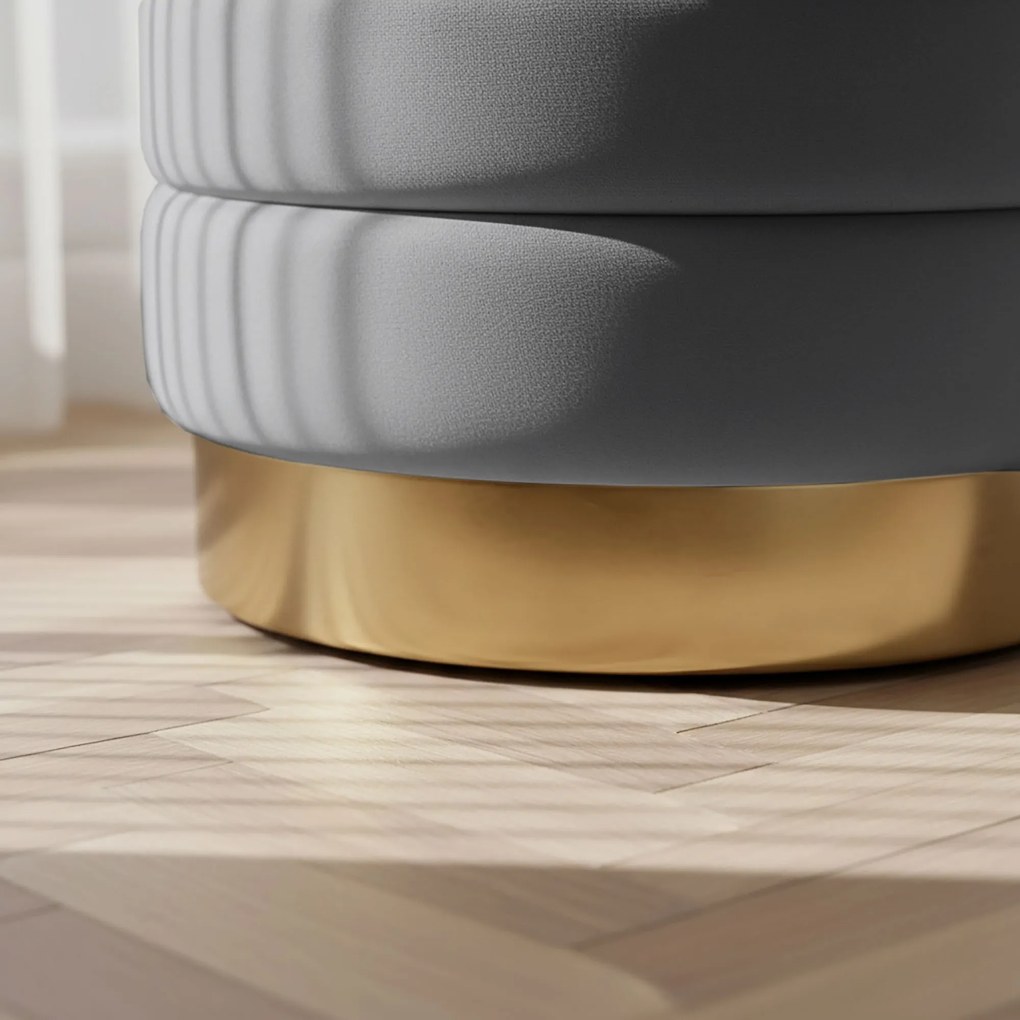 Taburet Bella grafitový