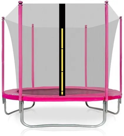 AGA SPORT FIT trampolína 305 cm Pink s vnútornou ochrannou sieťou svetlozelená