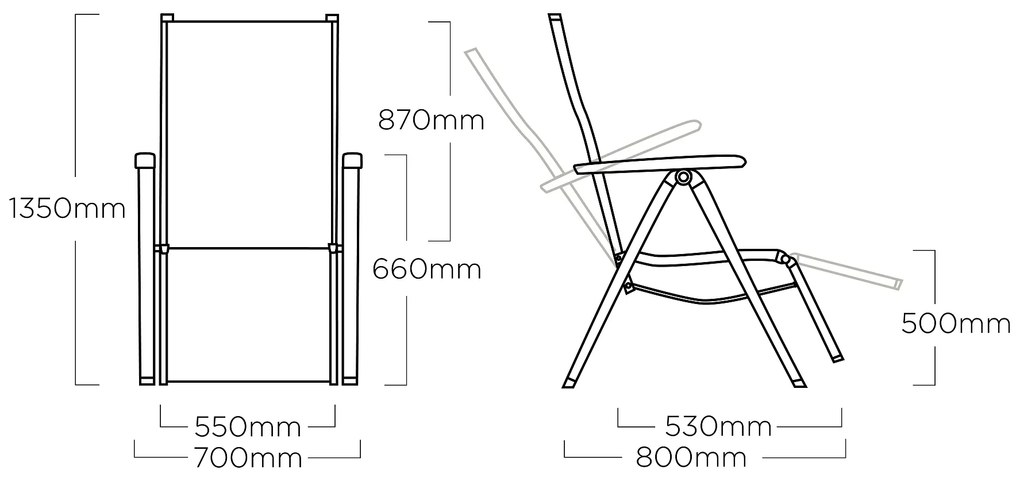 Cirrus Silver-Line relaxačné kreslo antracit