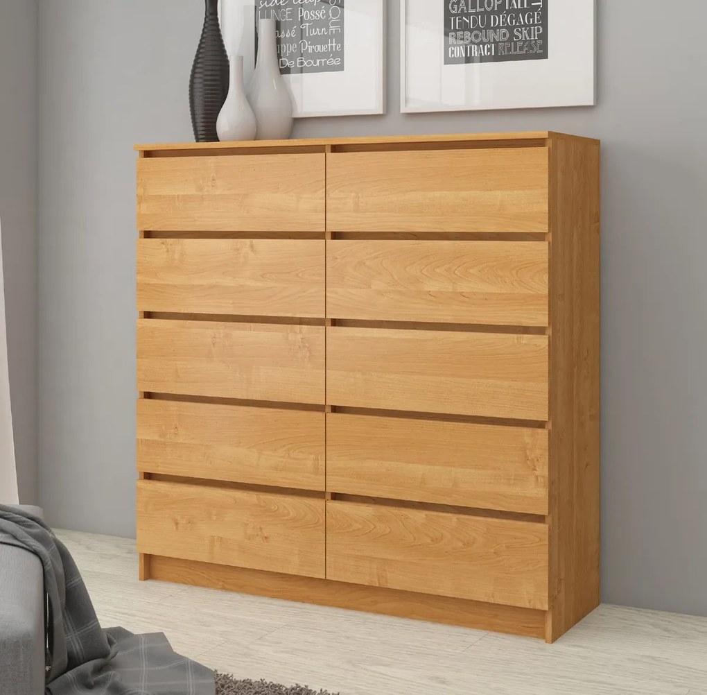 Komoda Kraft 10SZ (jelša). Akcia -15%. Vlastná spoľahlivá doprava až k Vám domov. 1117148