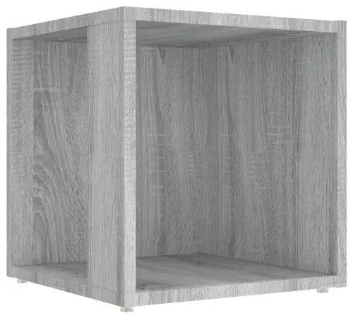 vidaXL Príručný stolík sivý dub sonoma 33x33x34,5 cm spracované drevo-