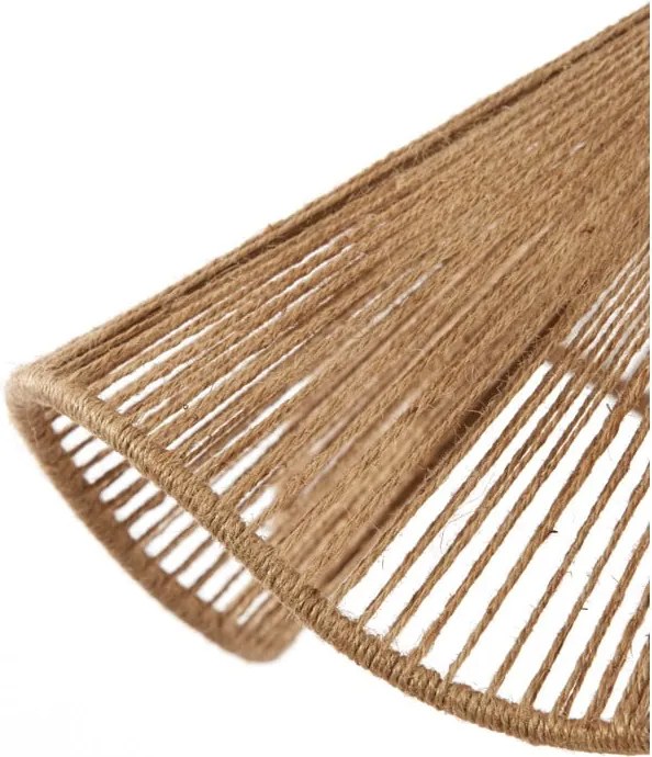 Závesné svietidlo v prírodnej farbe s tienidlom z juty ø 48 cm Fodara – Light & Living