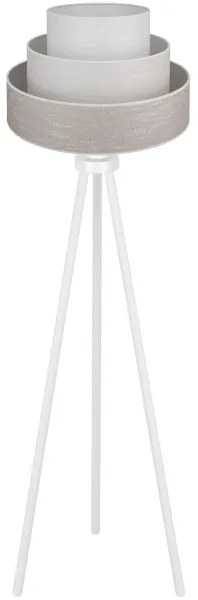 Brilagi - Stojacia lampa ALASKA LUNETA 1xE27/15W/230V šedá/krémová
