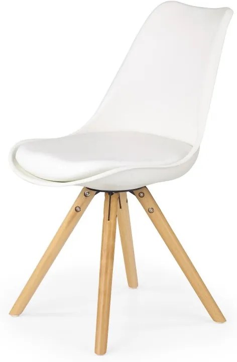 Jedálenská stolička K201 Halmar bílá