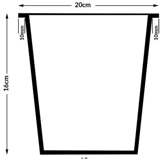 InternetovaZahrada Kvetináč - 4 ks - 95 x 27 x 60cm - čierny