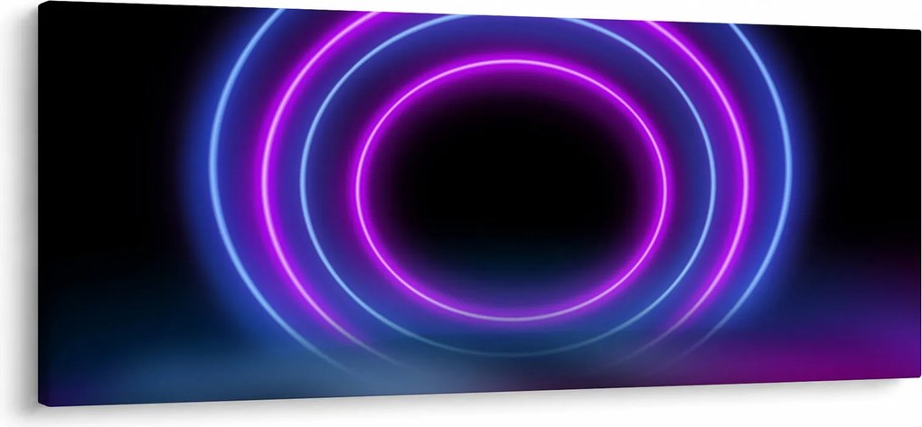 Obraz farebných kruhov (120x50 cm)