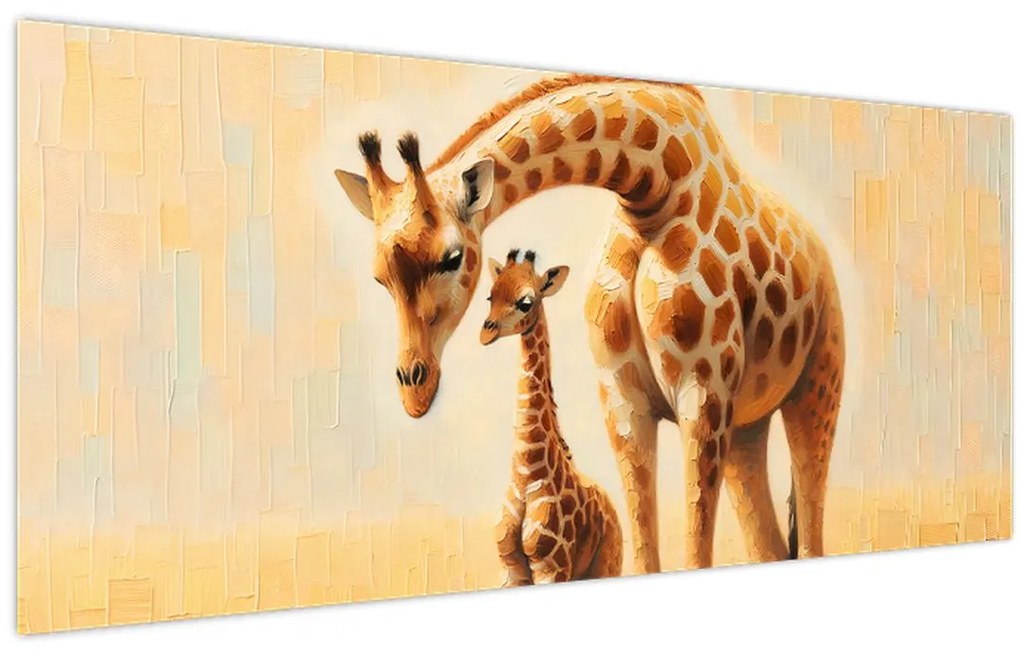 Obraz - Žirafy (120x50 cm)