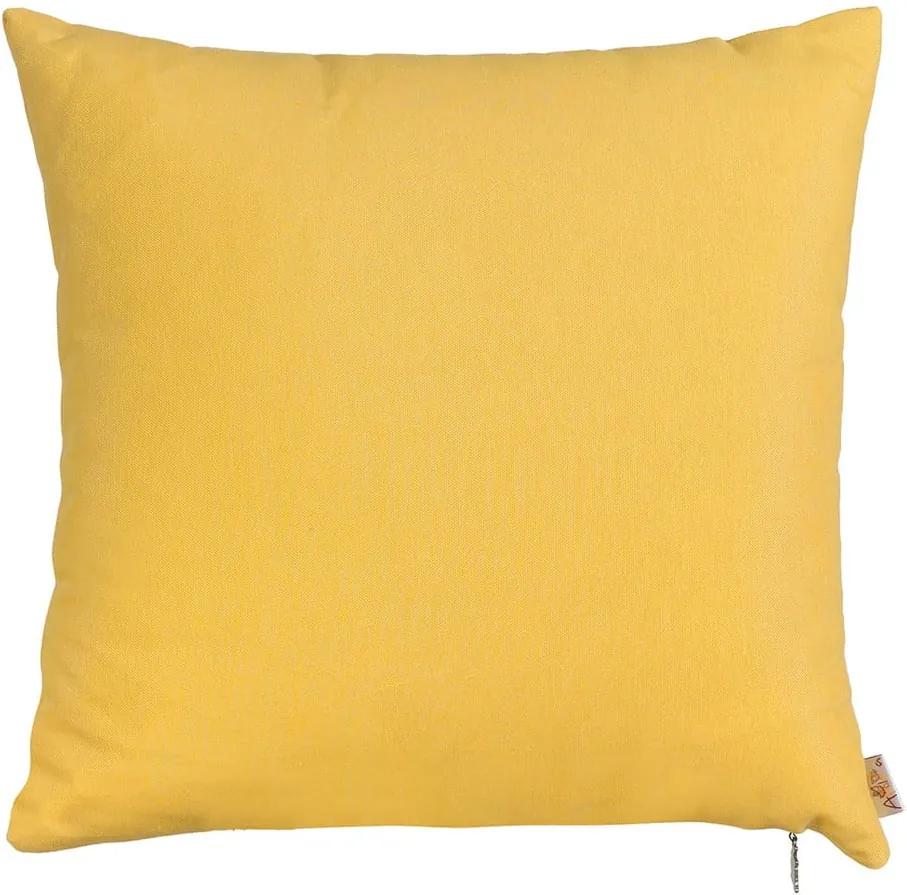 Žltá obliečka na vankúš Mike & Co. NEW YORK Simply Yellow, 41 × 41 cm