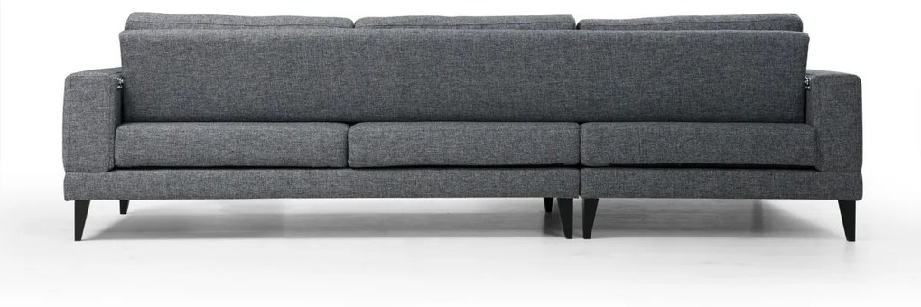 Rohová pohovka Nordica tmavosivá ľavá