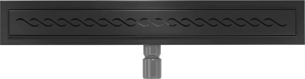 Sprchový žlab MAXMAX WAVE BLACK - černý