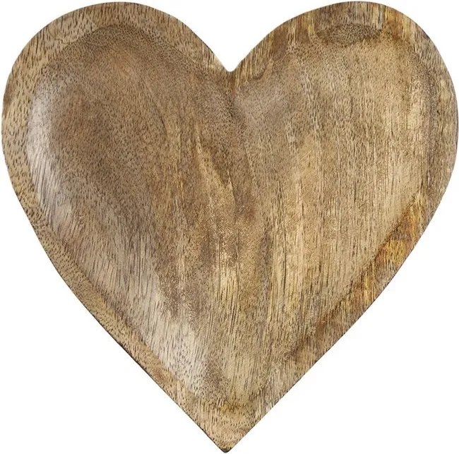Miska v tvare srdca z mangového dreva Mango Heart - 20*20*4 cm
