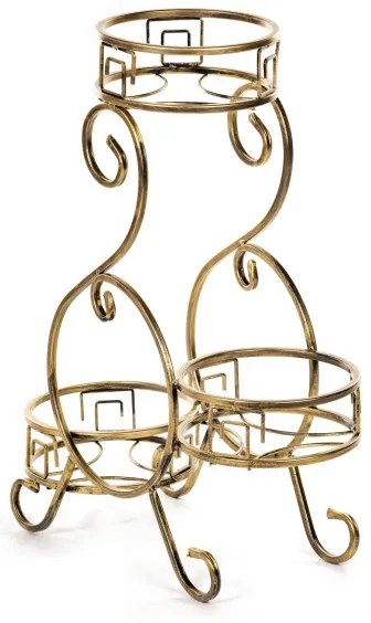 Stojan na kvety 64x60 cm zlatá