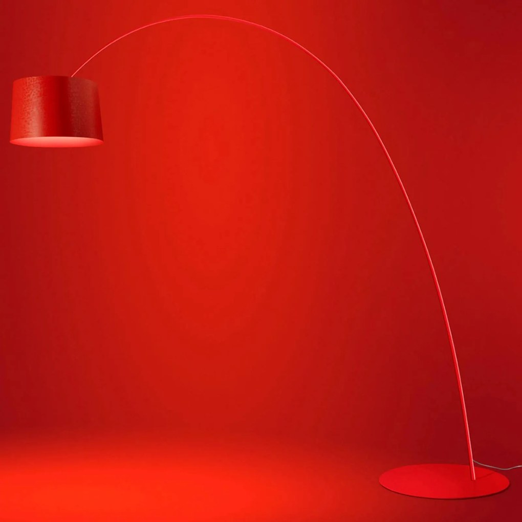 Foscarini Twiggy stojaca LED lampa purpurová