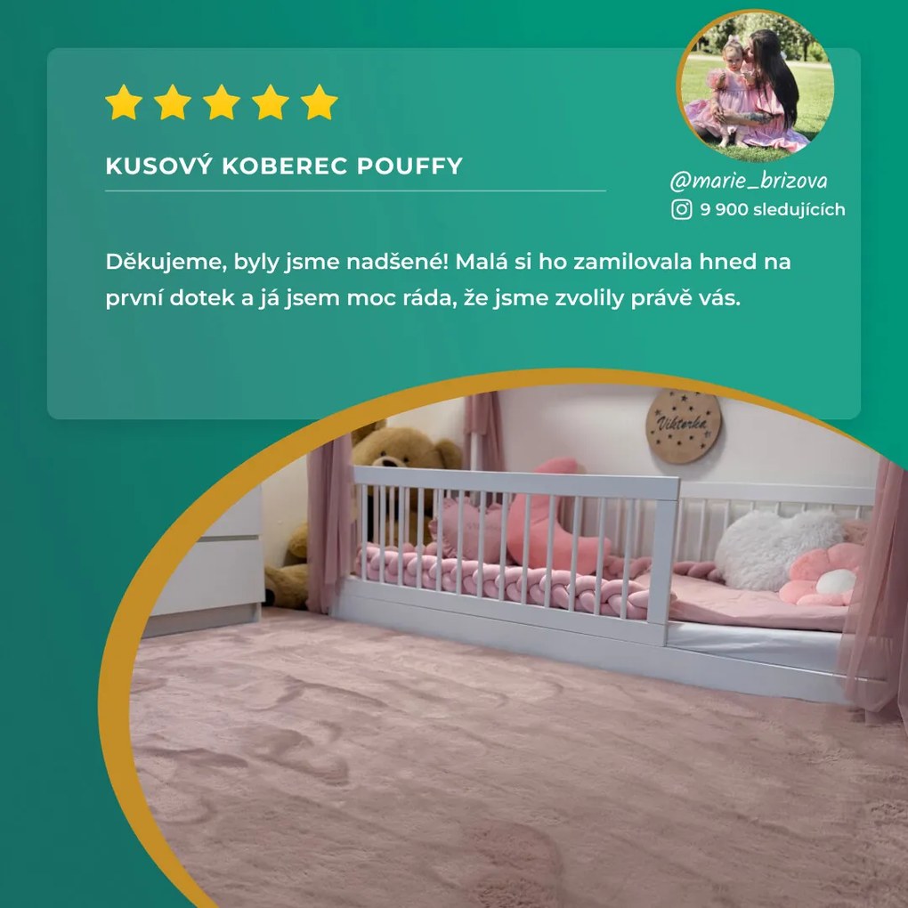 Ayyildiz, Kusový koberec Pouffy 5100 Black, 120x170, čierna, obývacia izba