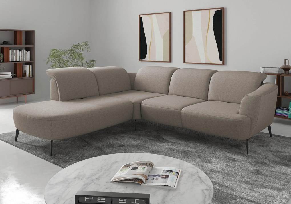 XXXLutz ROHOVÁ SEDAČKA, textil, taupe Sit & More - Sedačky - 00014401851X
