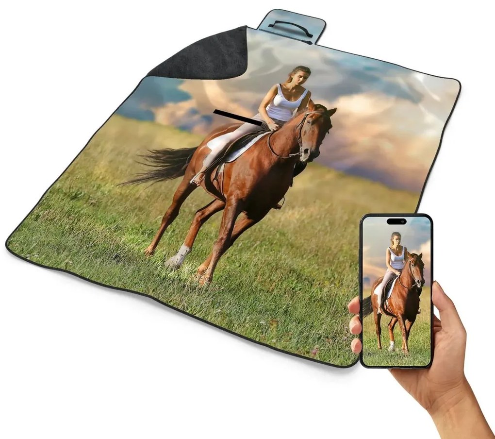 Plážová deka s vlastnou potlačou