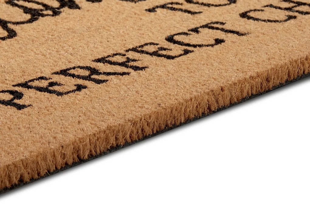 Hanse Home, Rohožka Welcome to our perfect chaos 105702 – na von aj na doma, 45x70, hnedá, chodba / predsieň