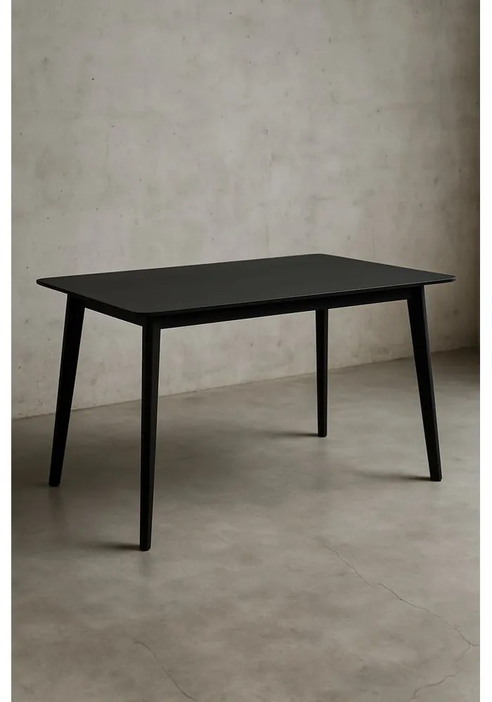 Jedálenský stôl s čiernou doskou 70x120 cm Vojens – House Nordic