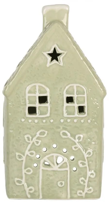 Perníková chalúpka na čajovú sviečku Gingerbread Cott - 11*9*21 cm