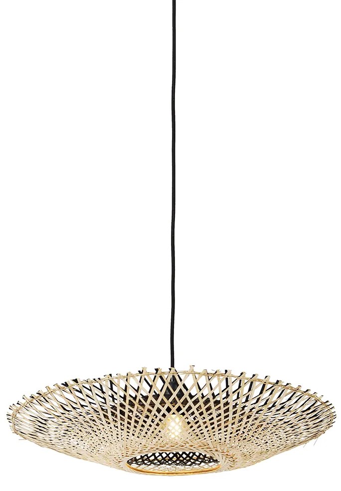 Orientálne závesné svietidlo bambus 50 cm - Rina