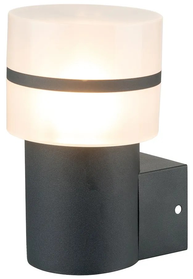 Exteriérové nástenné svietidlo Mia, 1x plastové/čierne kovové tienidlo