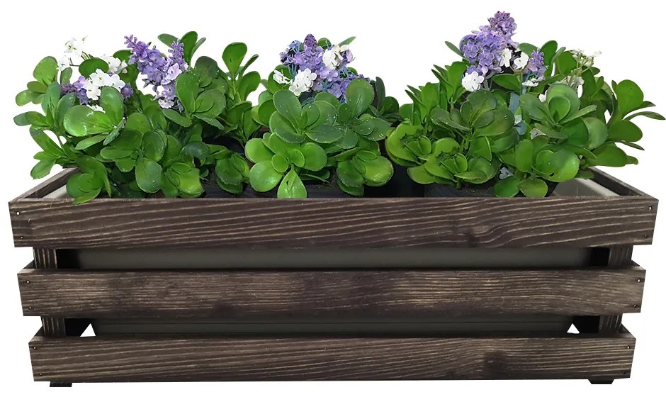 AMADEA Drevený obal s hrantíkom tmavý, 52x21,5x17cm, český výrobok