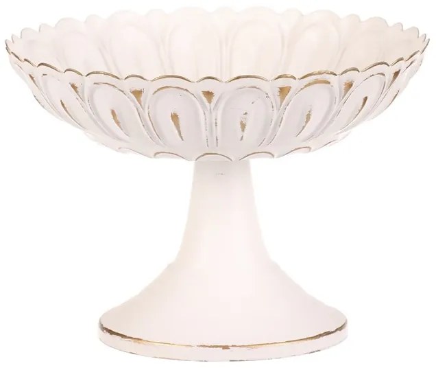 BONTEC Misa kovová - na stojane, 15 cm, aranžovacia, biela Farba: Biela
