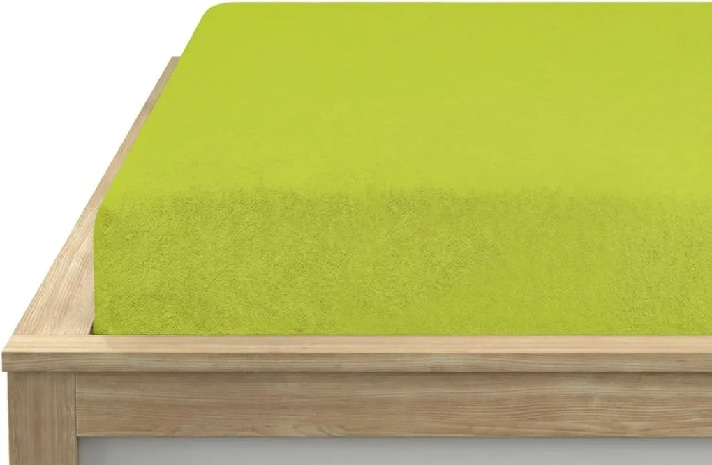 Froté plachta PREMIUM limetkové 140x200 cm
