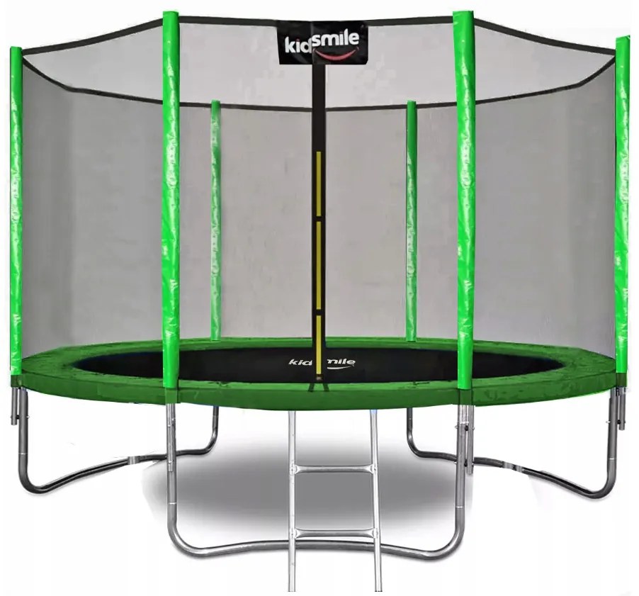 Trampolína s vonkajšou sieťou 252 cm - ZELENÁ