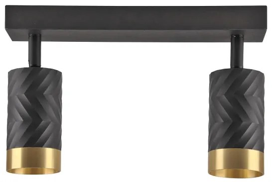 Bodové svietidlo ARRAS 2xGU10/10W/230V čierna