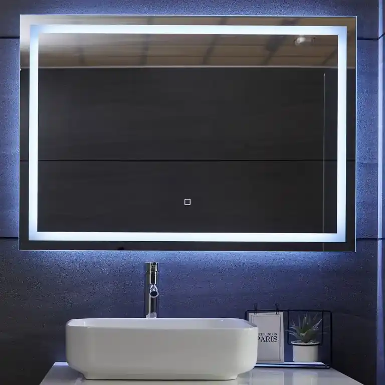 AQUAMARIN kúpeľňové zrkadlo s LED osvetlením, 100 x 70 cm | Biano