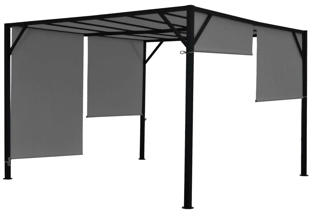 Pergola so sťahovacou strechou 3x3 m Dekorhome
