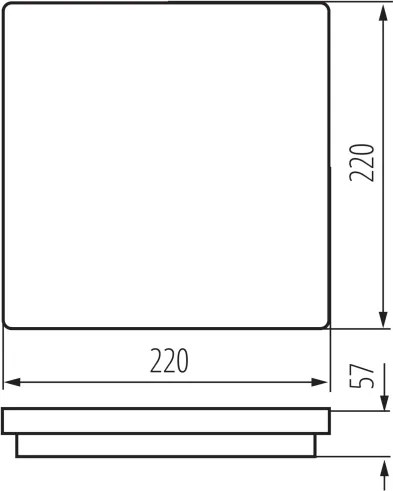 Kanlux 38776 - LED Vonk. svietidlo BENO LED/12/18W/230V 3000/3500/4000K IP65 biela