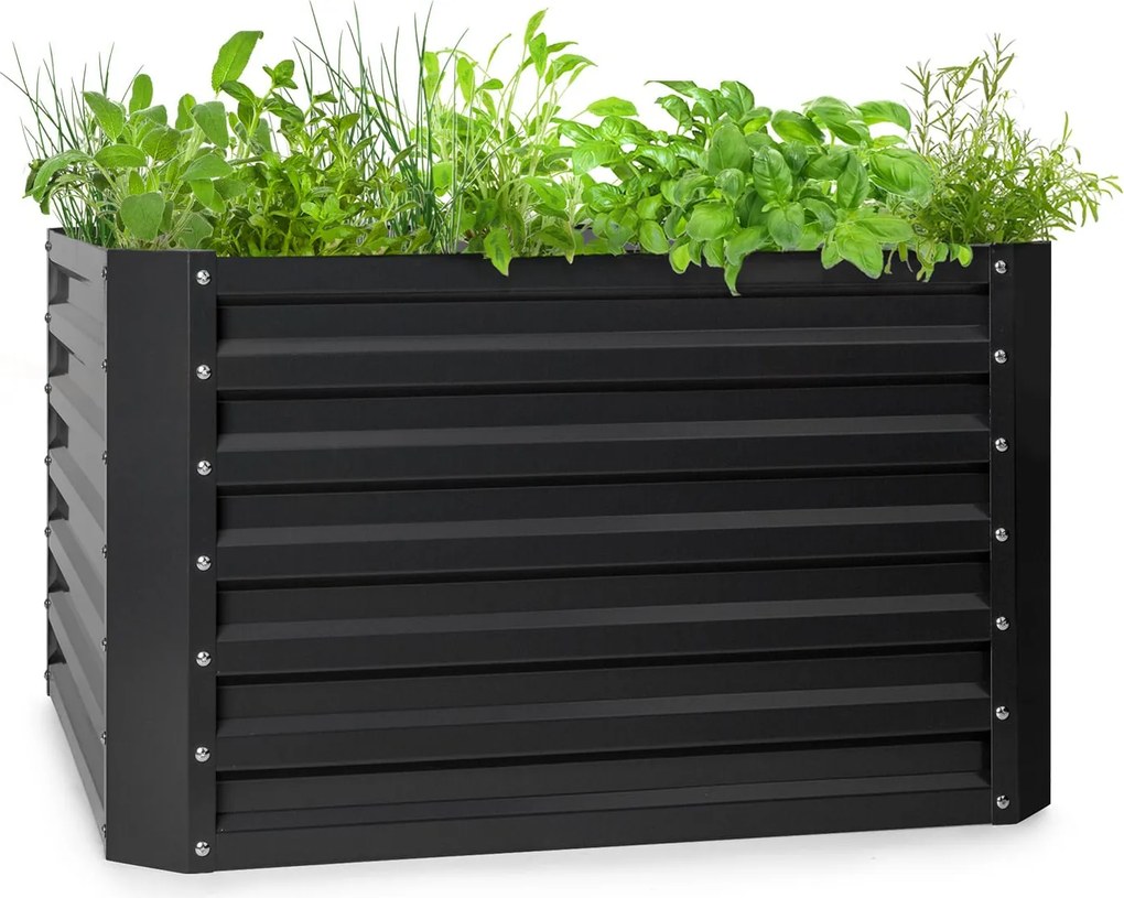 Blumfeldt Blum High Grow Straight, vyvýšený záhon, 100x60x100cm, 600l, oceľ