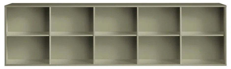 Kaki závesná knižnica 220x61x42 cm Mistral – Hammel Furniture
