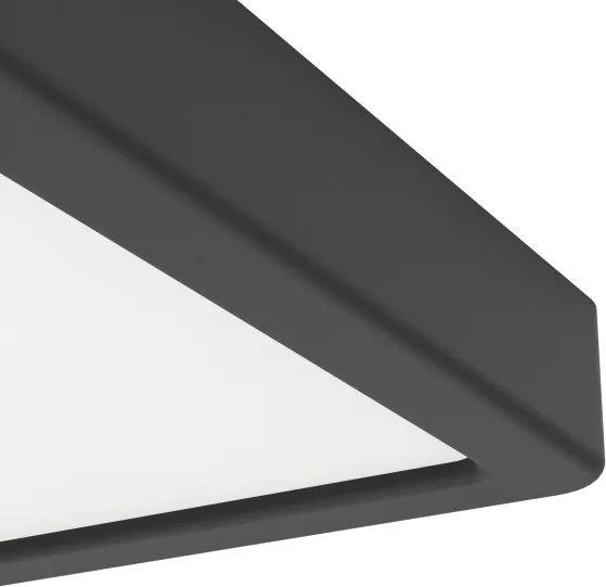 Eglo 901328 - LED kúpeľňové stropné svietidlo FUEVA LED/7W/230V 15x15 cm IP44 čierna