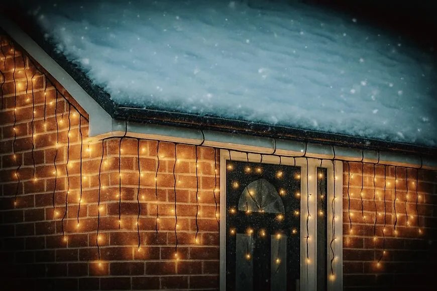 Vianočné svetielka LED cencúle 300l vonkajšie Transf 48/25/LED/ww+cw+flash