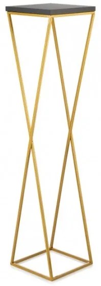 Stojan na kvety LOFT 100x24 cm zlatá/čierna