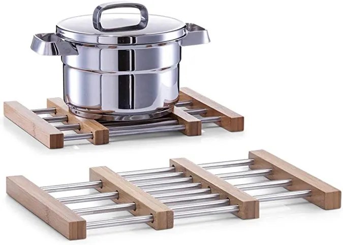 Kesper Podložka pod hrnec, roztahovatelná dřevo+kov 21 - 37 cm